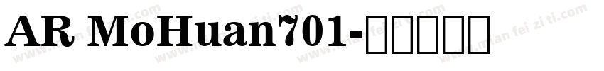 AR MoHuan701字体转换